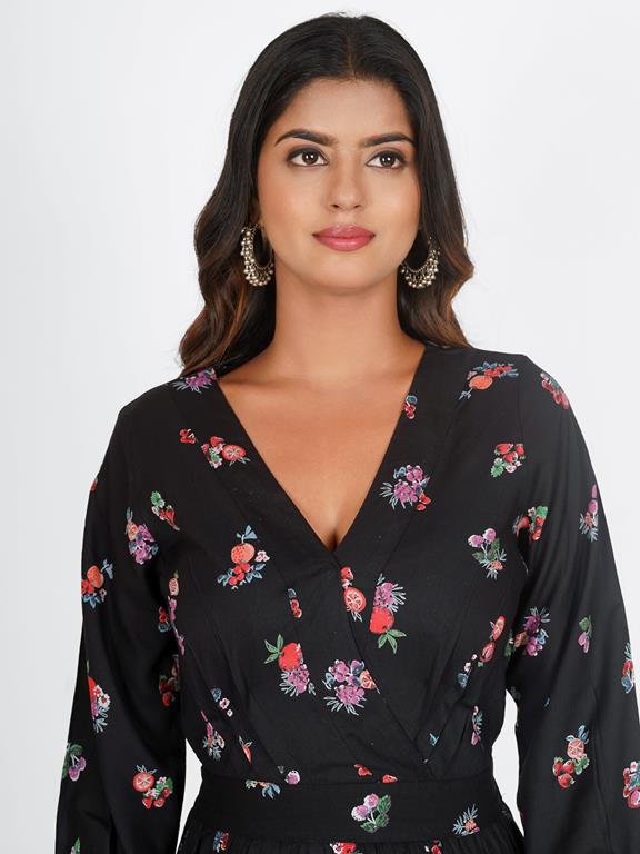 BEACHWEAR DRESS MAXI LS